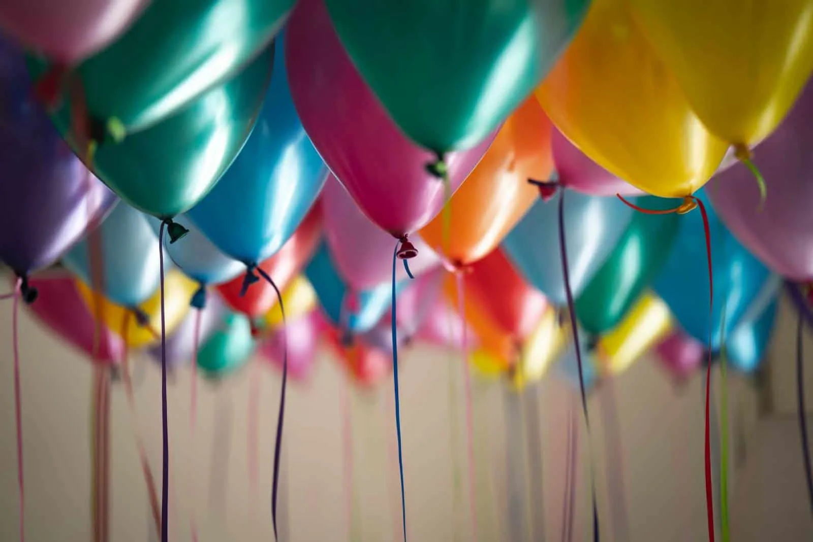 Luftballons in verschiedenen Farben