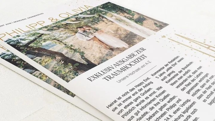 Hochzeitszeitung – Die besten Tipps, Ideen und Inspirationen