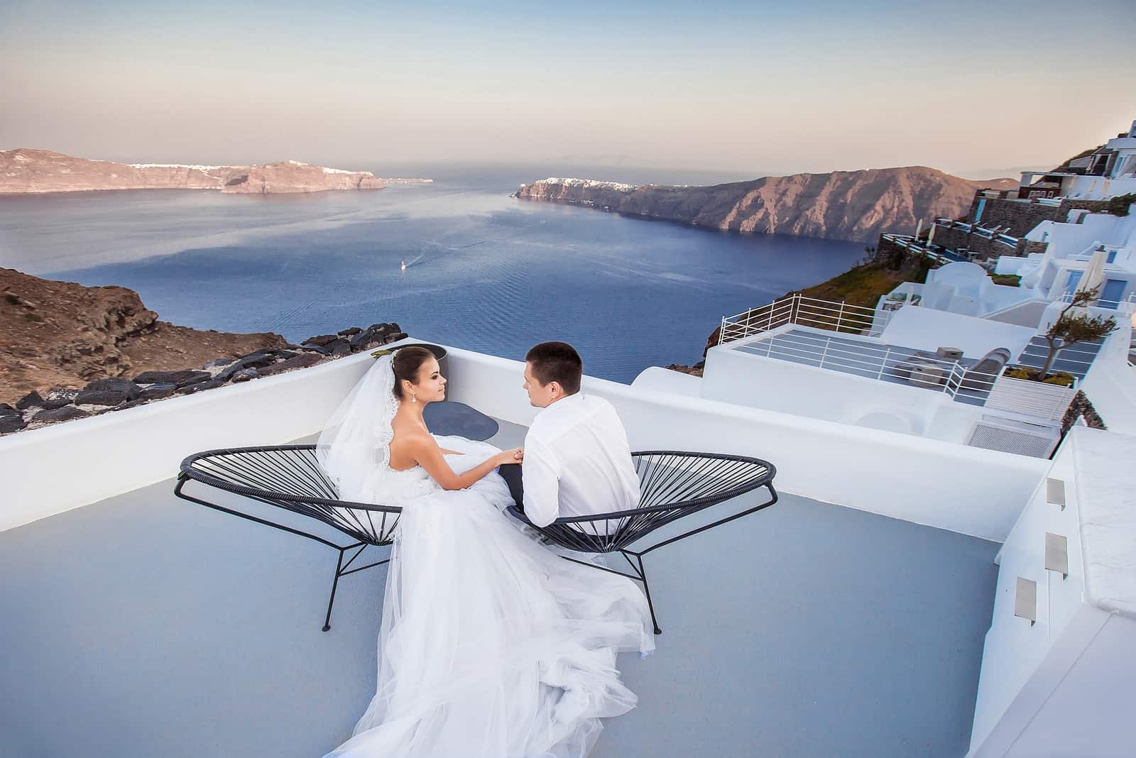 Santorini Hochzeit Panorama