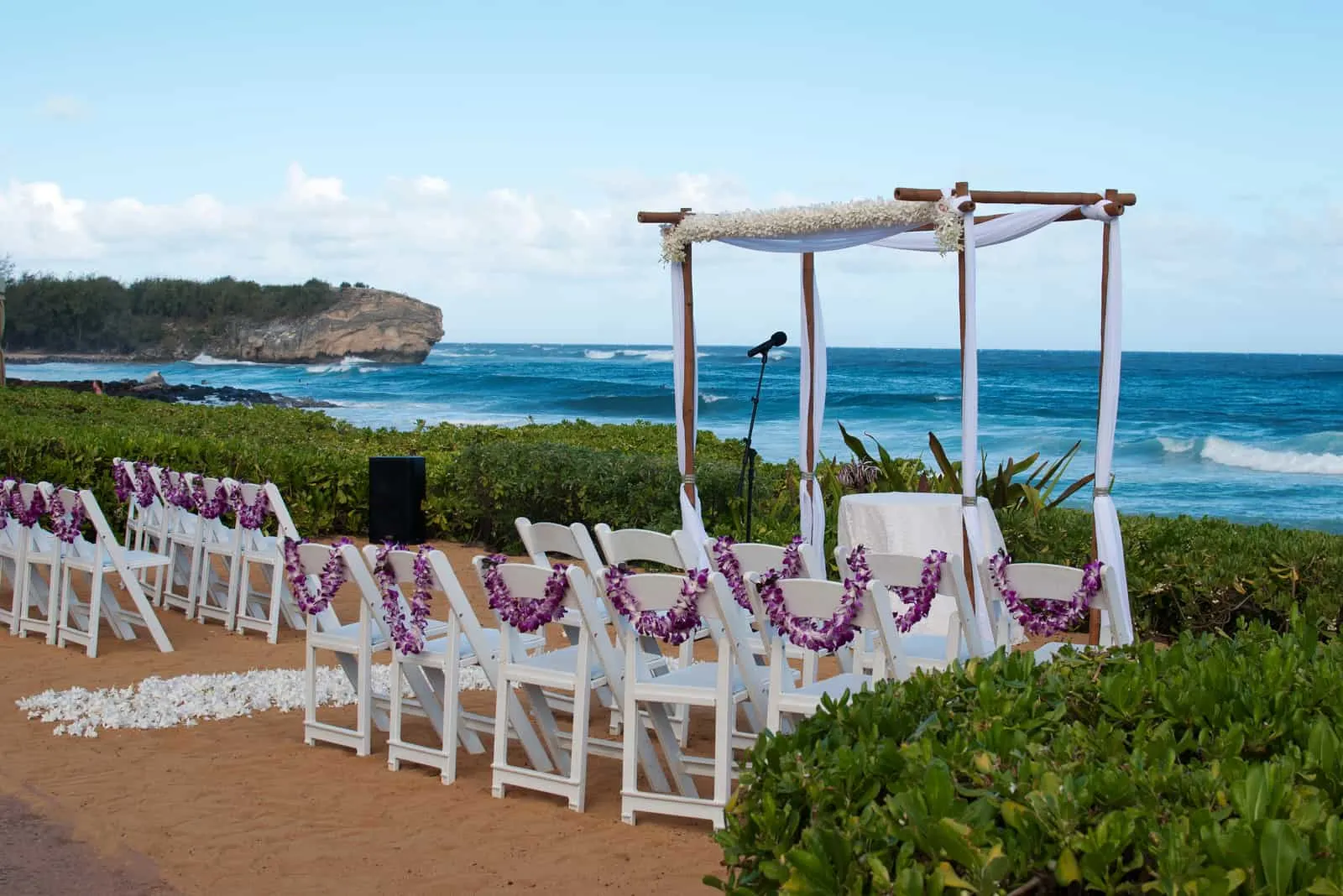 Schöne hawaiianische Hochzeit