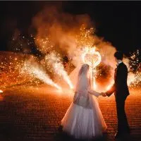 Brennendes Herz Hochzeit